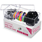 Snazzy - Deluxe Hair Accessories for Women Gift Set - 670 Total Hair Accessories for Girls, Teens & Adults - Mini Scrunchies, Women's Hair Elastics & Ponytail Holders in Storage Container Kit