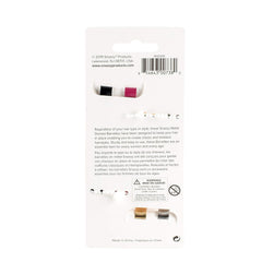 Snazzy Hair Classic Open Slide Clip Metal Domed Barrettes, 4 Count