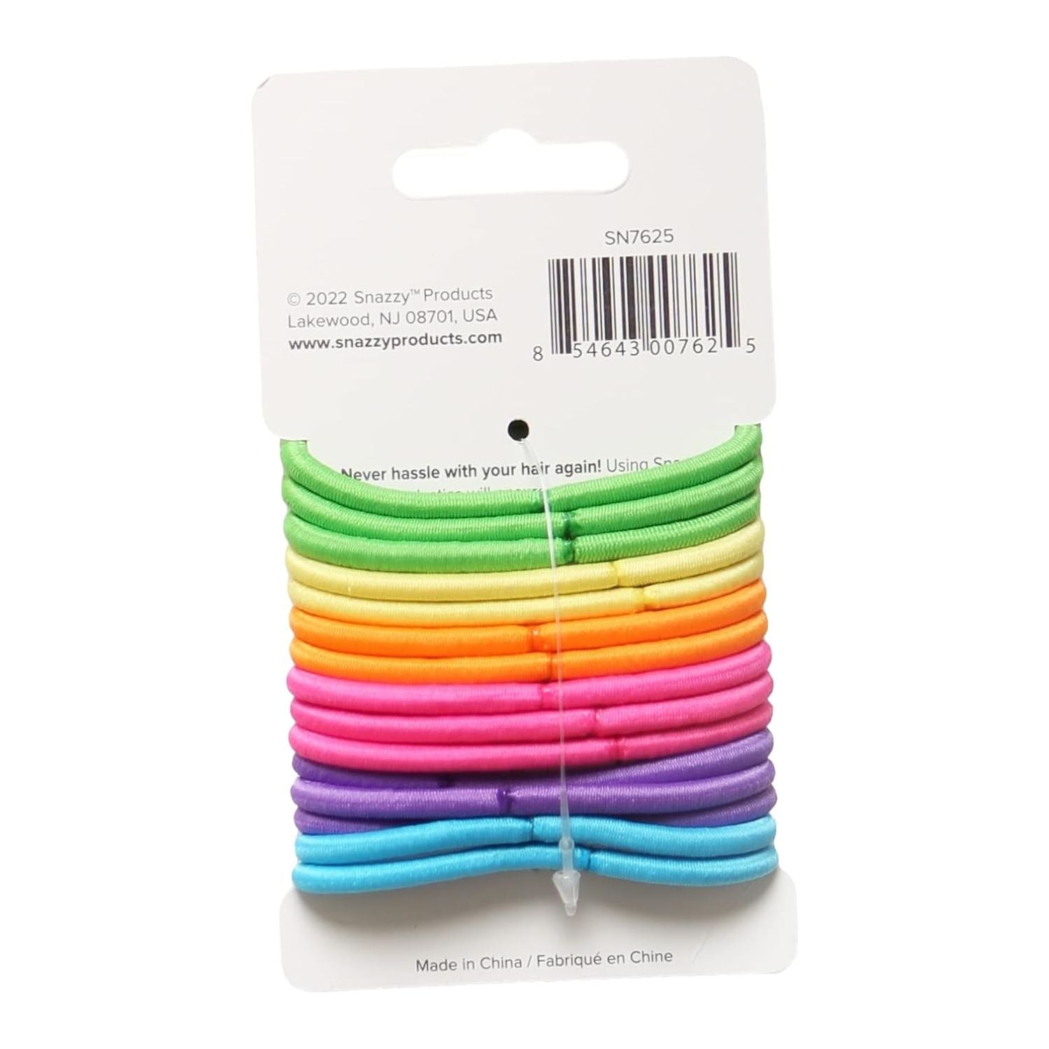 Neon Hair Bands Thick & Soft, Painless with No Damage Hair Elastics Ties